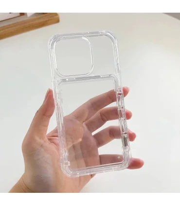 قاب کریستالی ایفون 14 پرو جا کارتی اورجینال star light