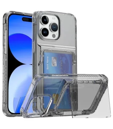 قاب کریستالی ایفون 15 پرو جا کارتی اورجینال star light