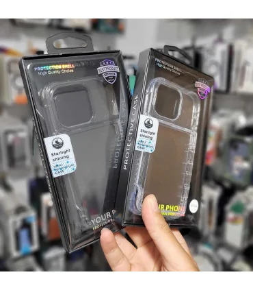 قاب کریستالی ایفون 15 پرو جا کارتی اورجینال star light