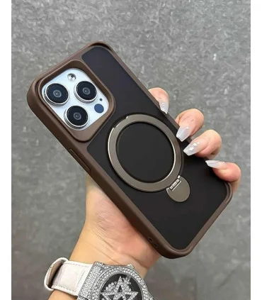 قاب مات ایفون 14 پرومکس هولدر فلزی مگ سیف star light