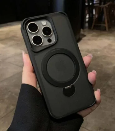 قاب مات ایفون 14 پرومکس هولدر فلزی مگ سیف star light