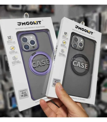 قاب مات ایفون 13 پرومکس هولدر فلزی jmgokit