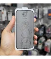 گلس پرایویسی ایفون 16 پرو با برچسب پشت گوشی silicon plus