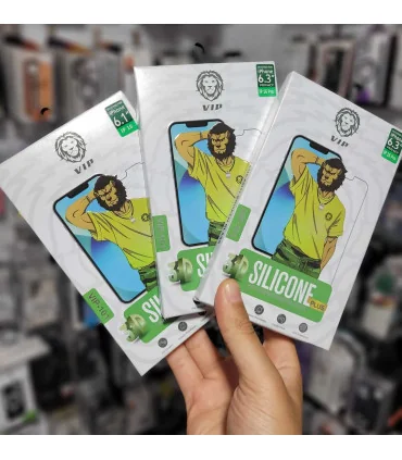 گلس پرایویسی ایفون 16 پرو با برچسب پشت گوشی silicon plus