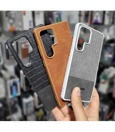 قاب چرم s25 ultra پشت سخت creative