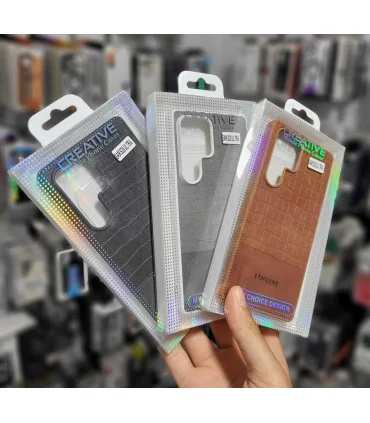 قاب چرم s25 ultra پشت سخت creative