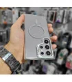 قاب اکلیلی s24 ultra شفاف با محافظ لنز رینگی ست bracket
