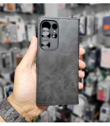 کیف چرمی s25 ultra درجه یک جا کارتی مگنتی MNC