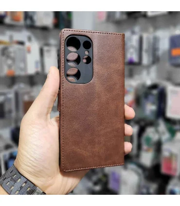 کیف چرمی s25 ultra درجه یک جا کارتی مگنتی MNC