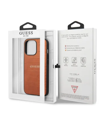 قاب گس ایفون 13 پرو چرم طرح دار cg mobile