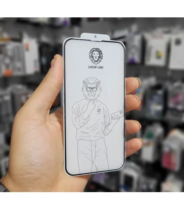 پک قاب و گلس ایفون 13 پرومکس گرین لاین شفاف و مقاوم