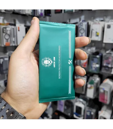 پک قاب و گلس ایفون 13 پرومکس گرین لاین شفاف و مقاوم