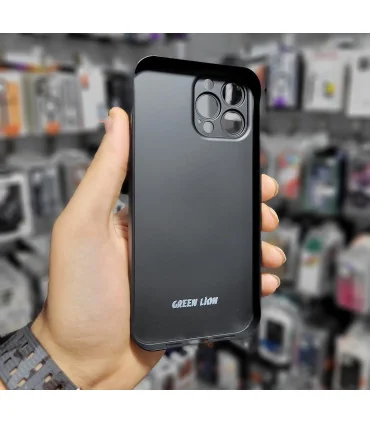 پک قاب و گلس ایفون 13 پرومکس گرین لاین محافظ لنز دار ظریف