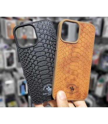 قاب چرمی ایفون 15 پوست ماری polo knight