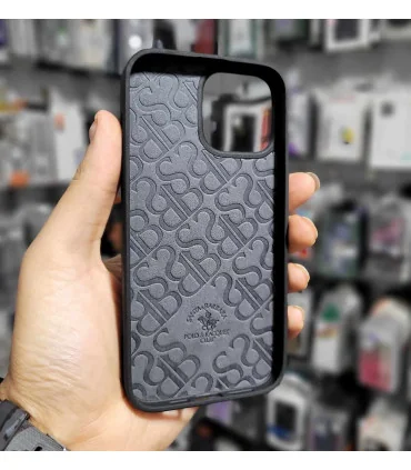 قاب چرمی ایفون 15 پوست ماری polo knight