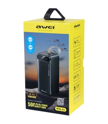 پاور بانک اورجینال AWEI PA-13 فست شارژ 50 هزار