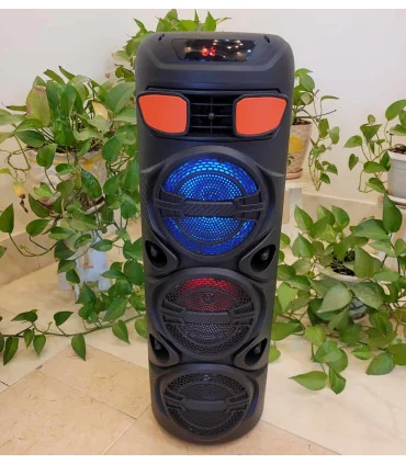 اسپیکر بلوتوثی قابل حمل مدل ZQS‑6301 با میکروفن بی‌سیم