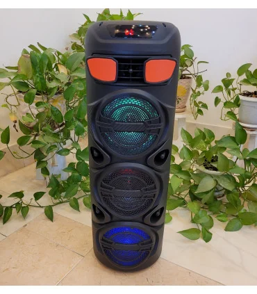 اسپیکر بلوتوثی قابل حمل مدل ZQS‑6301 با میکروفن بی‌سیم