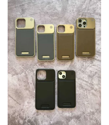 قاب چرم ایفون 16 پرومکس مدل classic fit