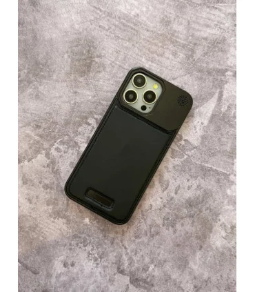 قاب چرم ایفون 16 پرومکس مدل classic fit