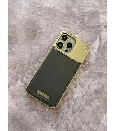 قاب چرم ایفون 16 پرومکس مدل classic fit