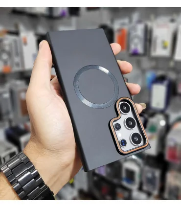 قاب سیلیکونی s24 ultra هارد + محافظ لنز clasic fit