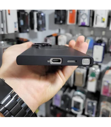 قاب سیلیکونی s24 ultra هارد + محافظ لنز clasic fit