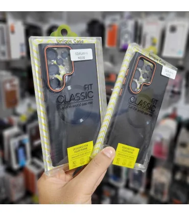 قاب سیلیکونی s24 ultra هارد + محافظ لنز clasic fit