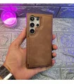 قاب چرمی s24 ultra مگنتی wallet + جا کارتی