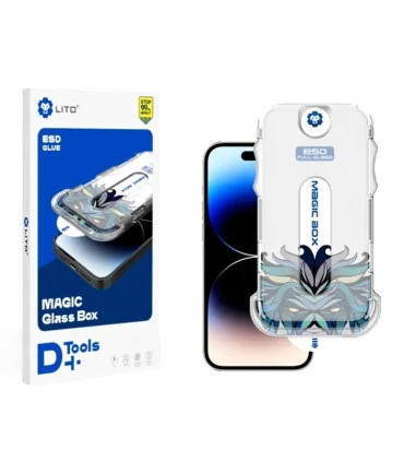 گلس اورجینال s25 ultra شیشه ایی قالب نصب دار LITO