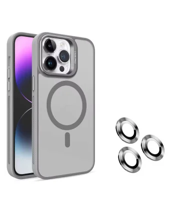 قاب مات ایفون 16 پرومکس مگ سیف استند + محافظ لنز ست |case pro