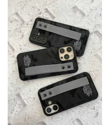 قاب کجسا ایفون 16 پرومکس چرم پارچه ایی milstd