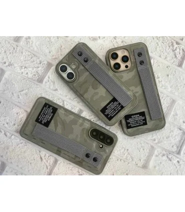 قاب کجسا ایفون 13 پرومکس چرم پارچه ایی milstd