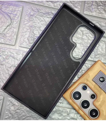 قاب کجسا s24 ultra چرم پارچه ایی milstd