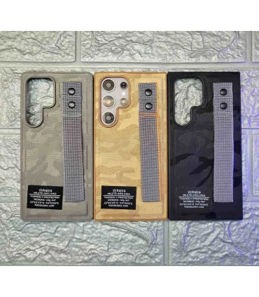 قاب کجسا s24 ultra چرم پارچه ایی milstd