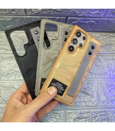 قاب کجسا s25 ultra چرم پارچه ایی milstd