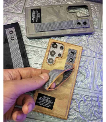 قاب کجسا s25 ultra چرم پارچه ایی milstd