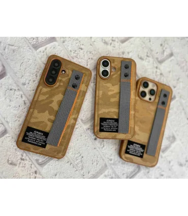 قاب کجسا ایفون 11 چرم پارچه ایی milstd