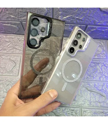 قاب شاین s25 ultra استند شو+ محافظ لنز ست bracket