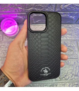 قاب چرم ایفون 13 پرومکس پولو طرح 2