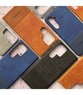 قاب چرم کروکدیل s23 ultra q series