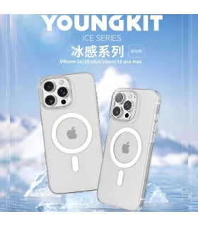 قاب کریستالی ایفون 16 پرومکس مگ سیف yong kit