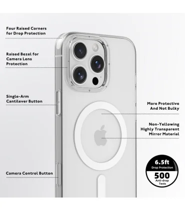 قاب کریستالی ایفون 16 پرومکس مگ سیف yong kit