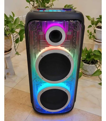 اسپیکر چمدانی bts-2369 سوپر بیس شیشه ایی