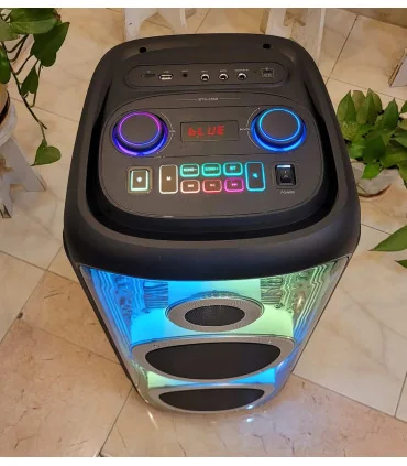 اسپیکر چمدانی bts-2369 سوپر بیس شیشه ایی