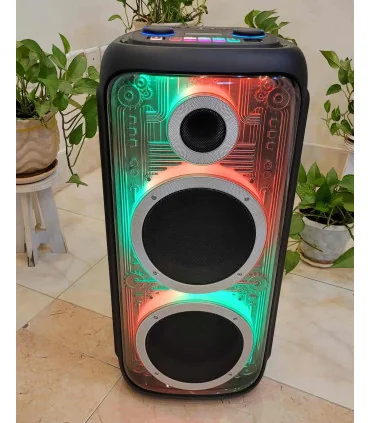 اسپیکر چمدانی bts-2369 سوپر بیس شیشه ایی