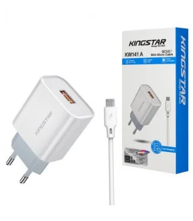 شارژر دیواری اورجینال اندروید کینگ استار kw141 A