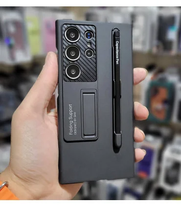 قاب s25 ultra gkk سخت اورجینال استند شو قلم دار