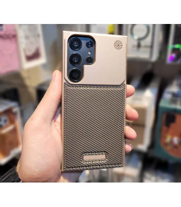 قاب s23 ultra جیر کربنی + محافظ لنز رینگی creative