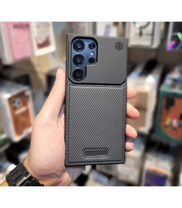 قاب s23 ultra جیر کربنی + محافظ لنز رینگی creative